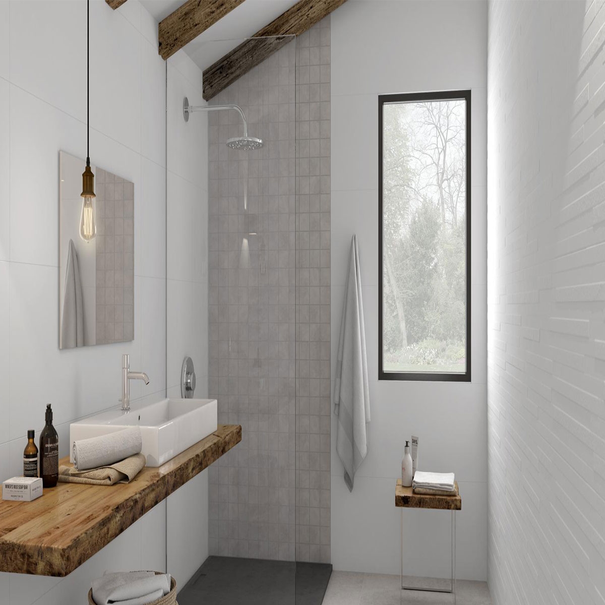 Interior with Ash Style flooring 60.8x60.8