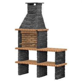 Piódão Amarillo Barbecue with Countertop