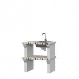 Countertops with sink and faucet Vagos White