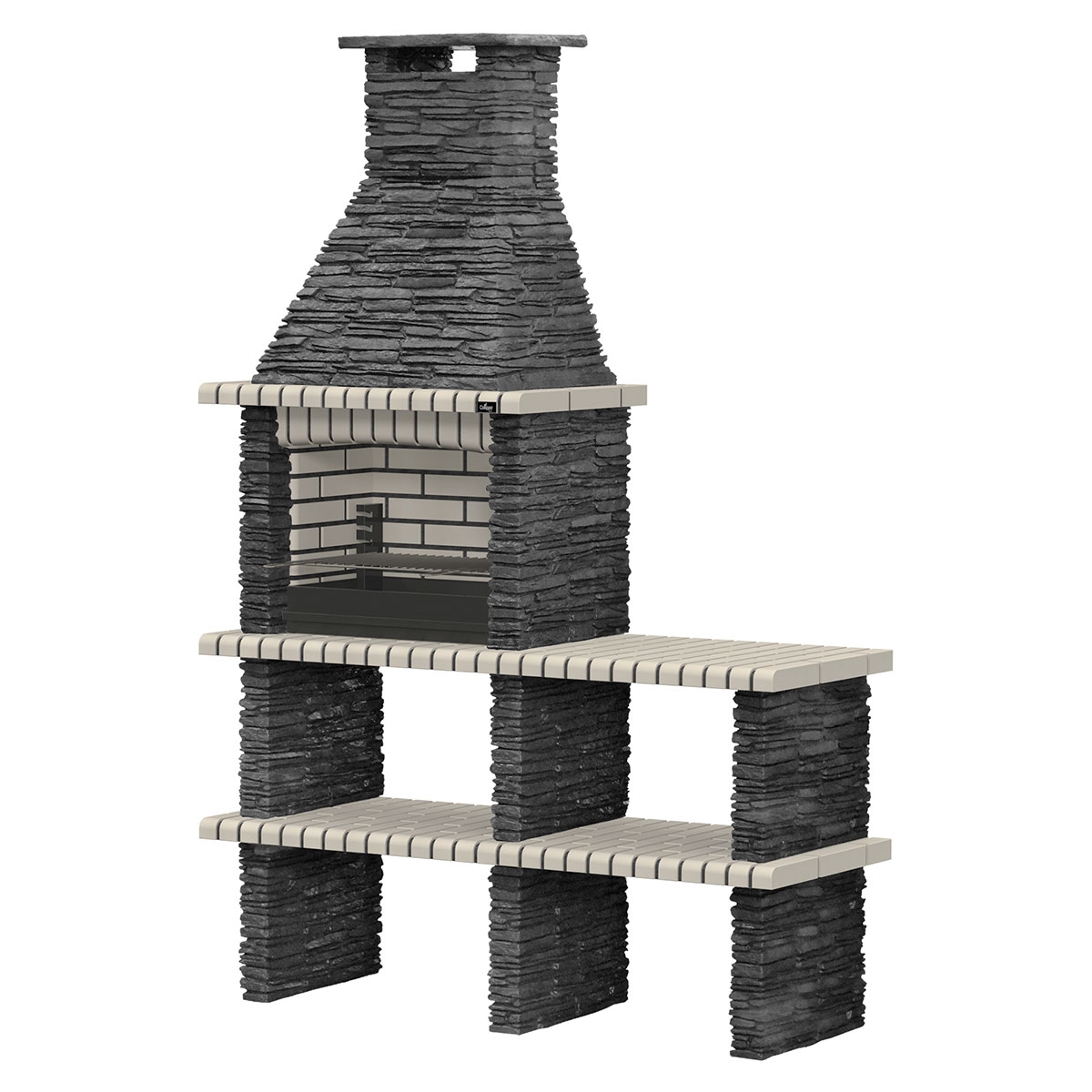 Barbacoa con Encimera Piódão Blanco - 2