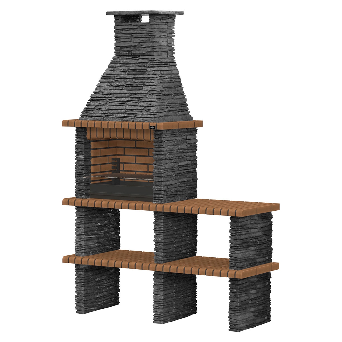 Piódão Templar Barbecue with Countertop - 2