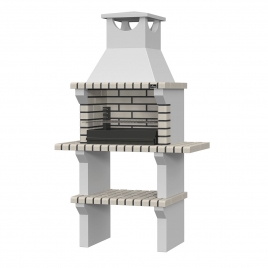 Barbecue with mini countertops Vagos White