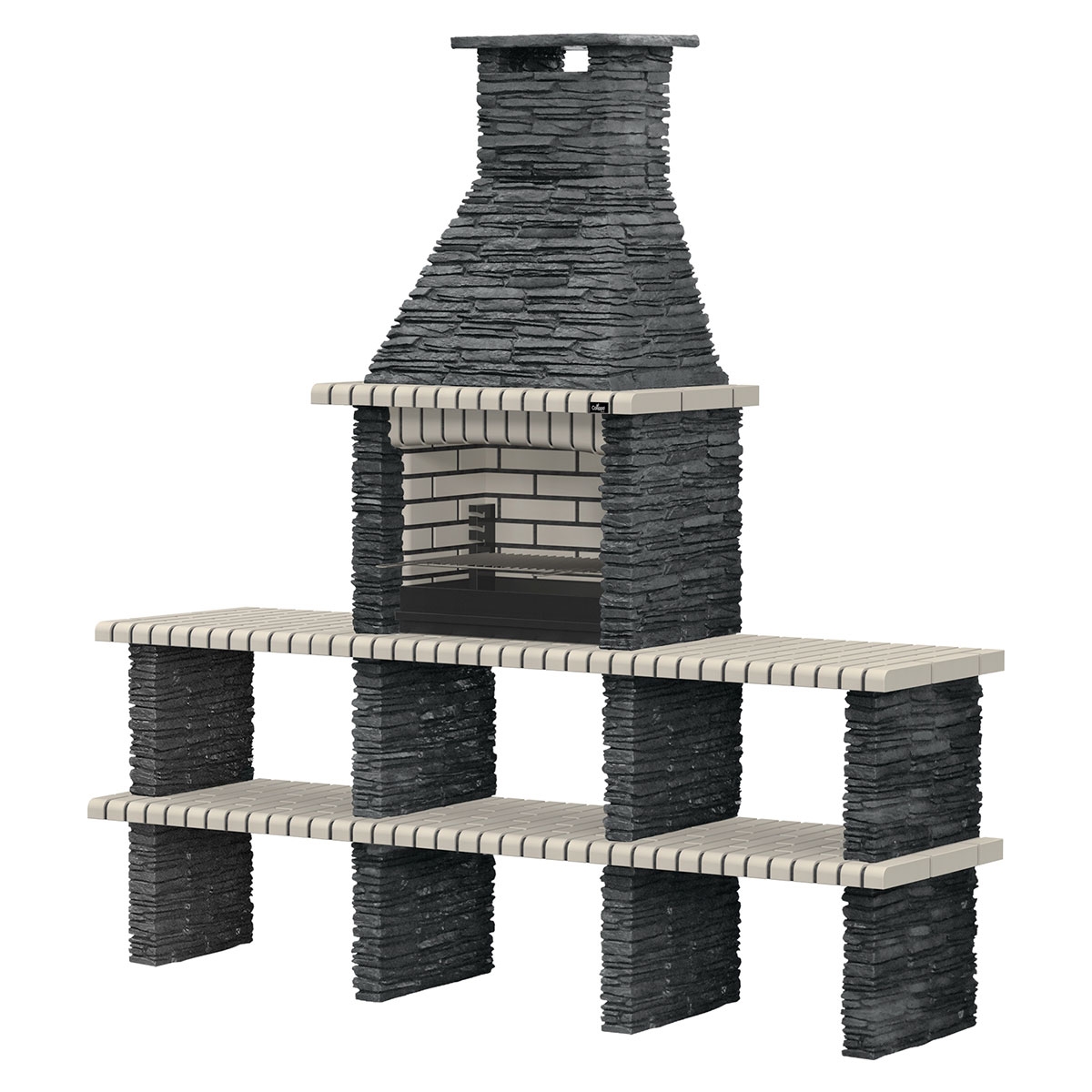 Churrasqueira com 2 Bancadas Piódão Blanco - 2