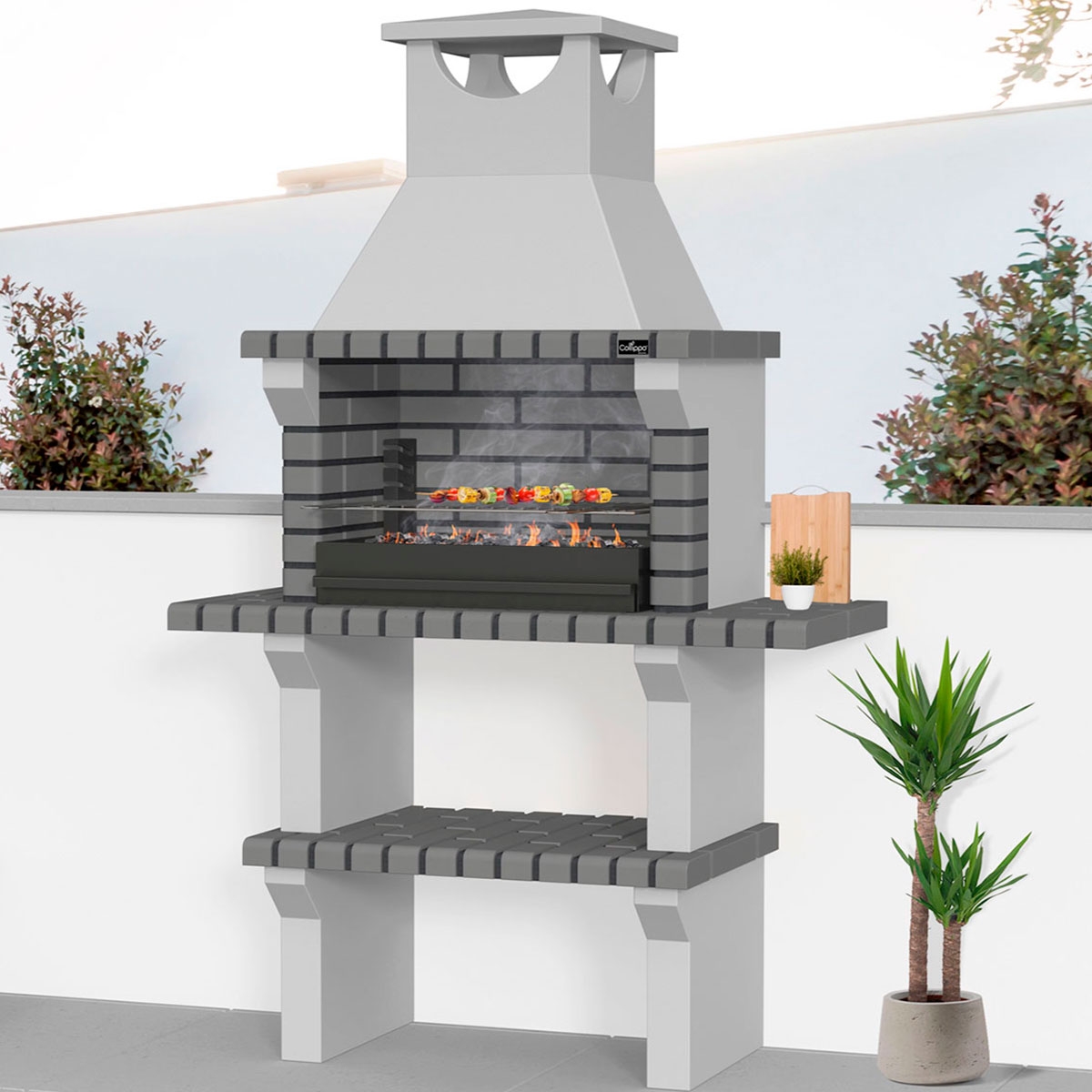 mit Vagos Grey Arbeitsplatten