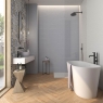 Baño con pavimento AT Aire Roble 20x75