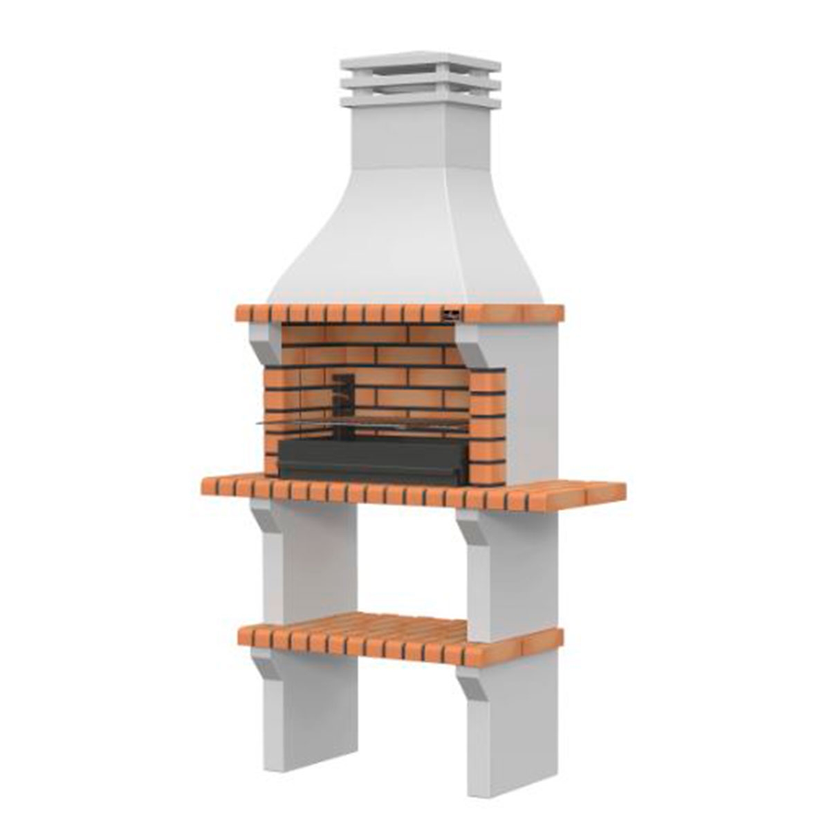 Barbecue with Mini Countertops Faro Yellow