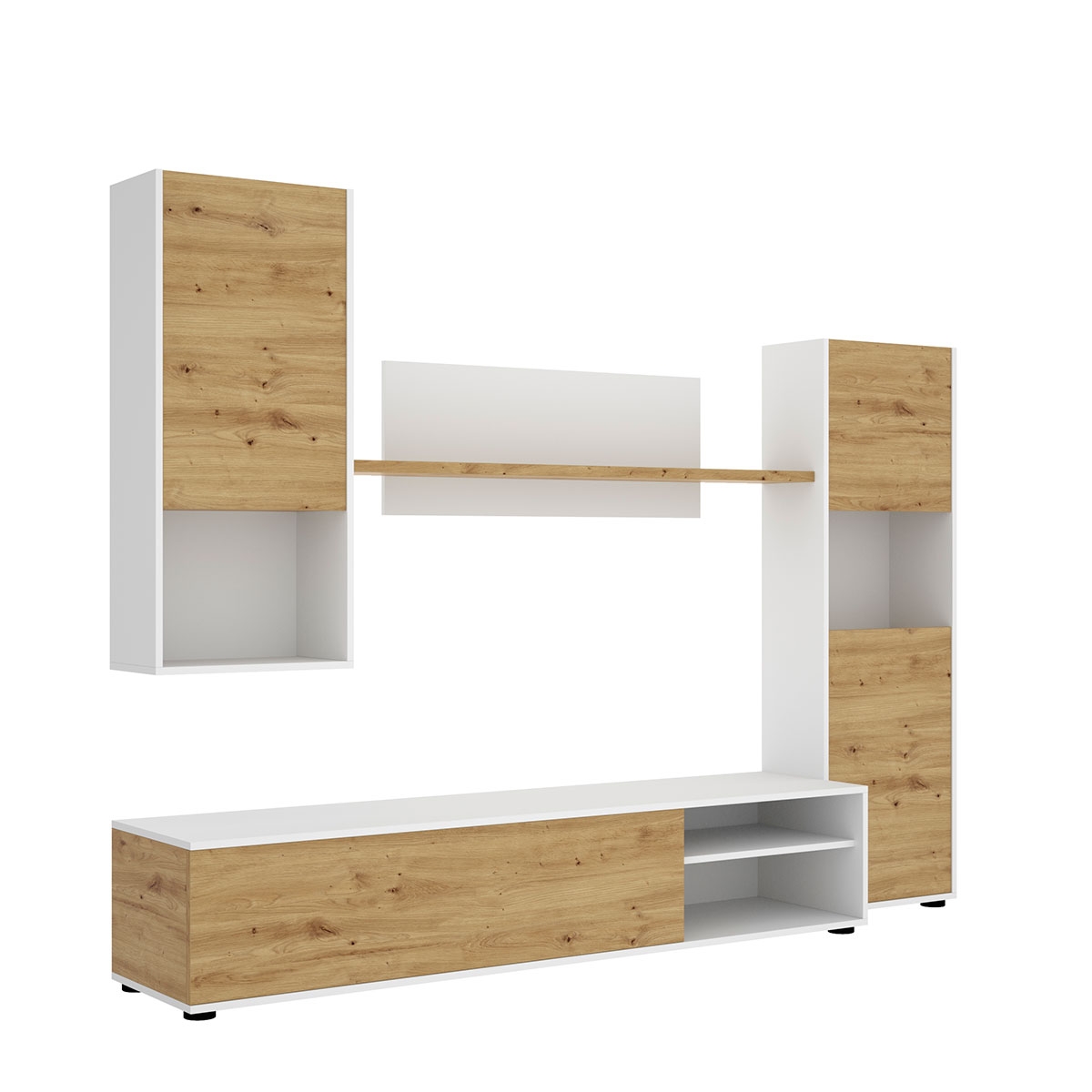 Sala de TV modular Luka White/Nordic - 2