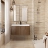 Bathroom with flooring and wall tiles Verona Sand 60x120