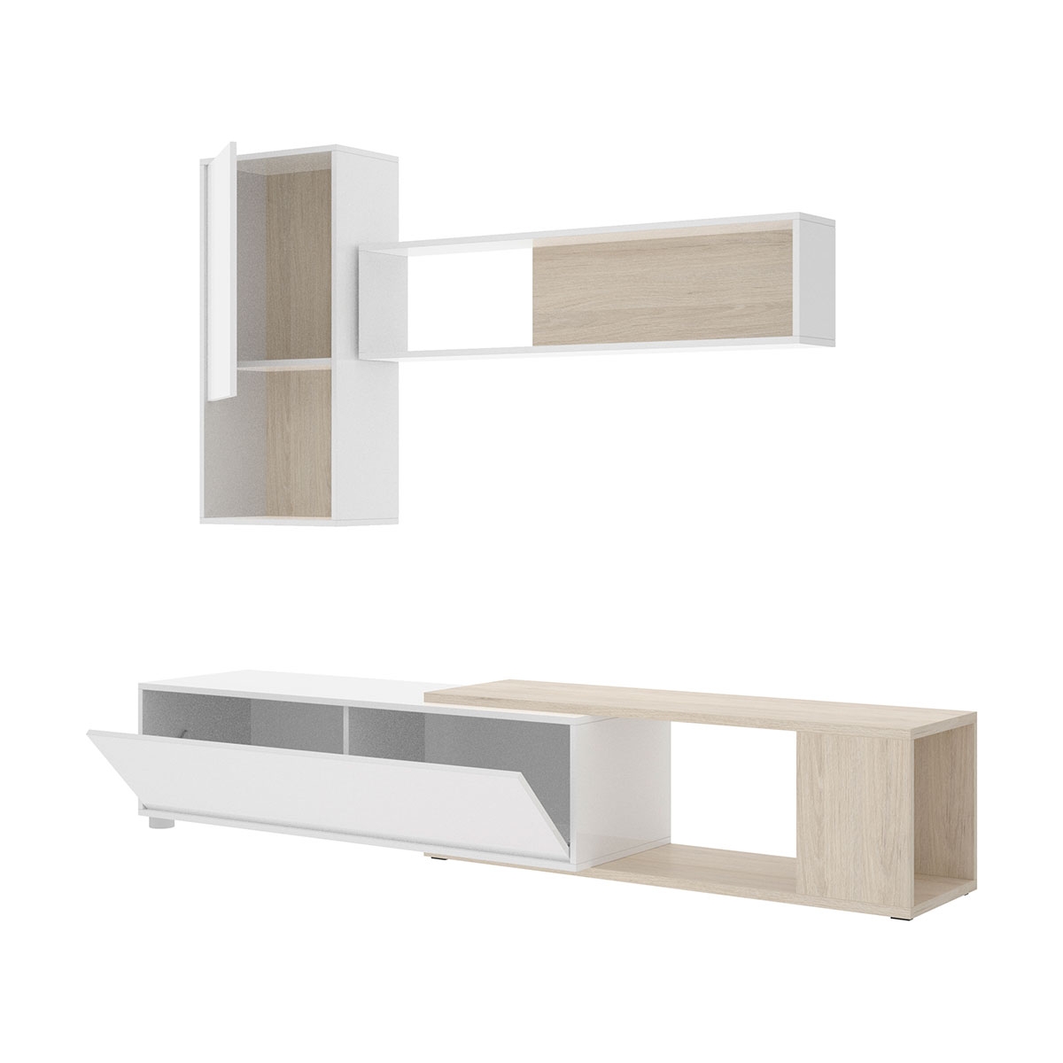 Obi Flexible TV Room weiß glänzend/natürlich - 3