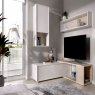 Ambiente com Obi Flexible Lounge TV Branco Gloss/Natural - 2