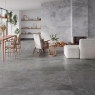 Interior com pavimento Es Erding Grey 60x60