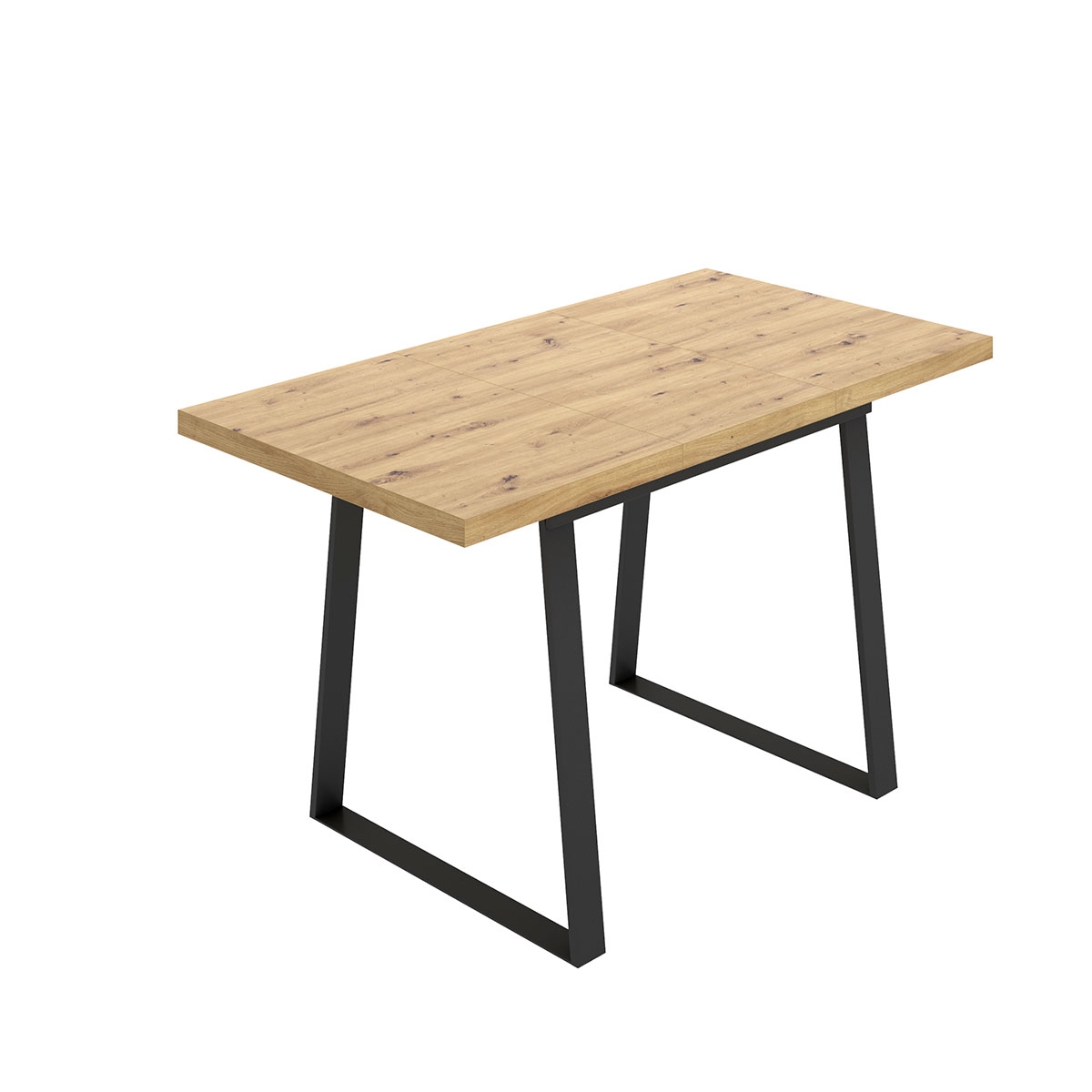 Aran ausziehbarer Esstisch mit Metallbeinen 120. Dicke etwa 30 mm Nordicus 75x120-160x90 03K58293