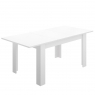 Dine B. Mesa de jantar brilhante 77x140-190x90 -2