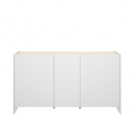 Kloe White/Natural 3-Door Sideboard