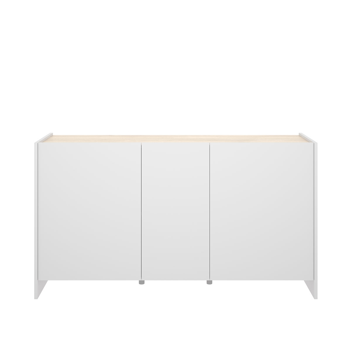 Kloe Buffet 3 portes blanc/naturel