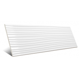 Foto de AT Blanco Duna Relieve Brillo 25x70 (Caja 1.58m2)