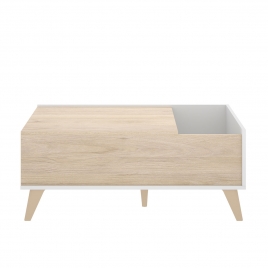 Ness White/Natural Lift-Up Couchtisch 41x99x60