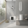 Baño con revestimiento Gravel Grey 40x120