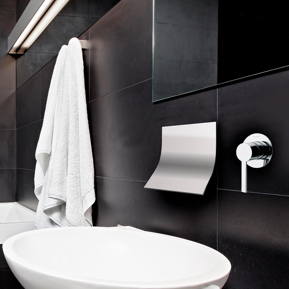 Ambiente Recessed Tap Waterfall Spout Extra Flat For Drako Sink