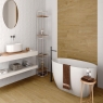 Baño con revestimiento AT Muren Relieve Blanco 36x80