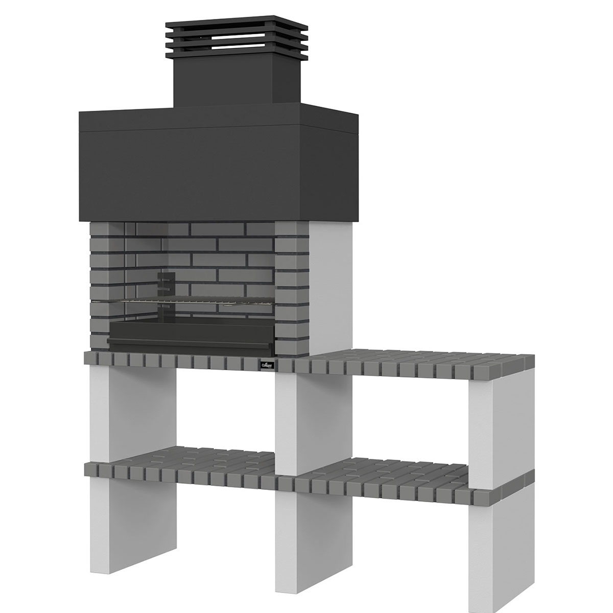 Ericeira Barbecue mit Arbeitsplatte 037P/2.C Gray