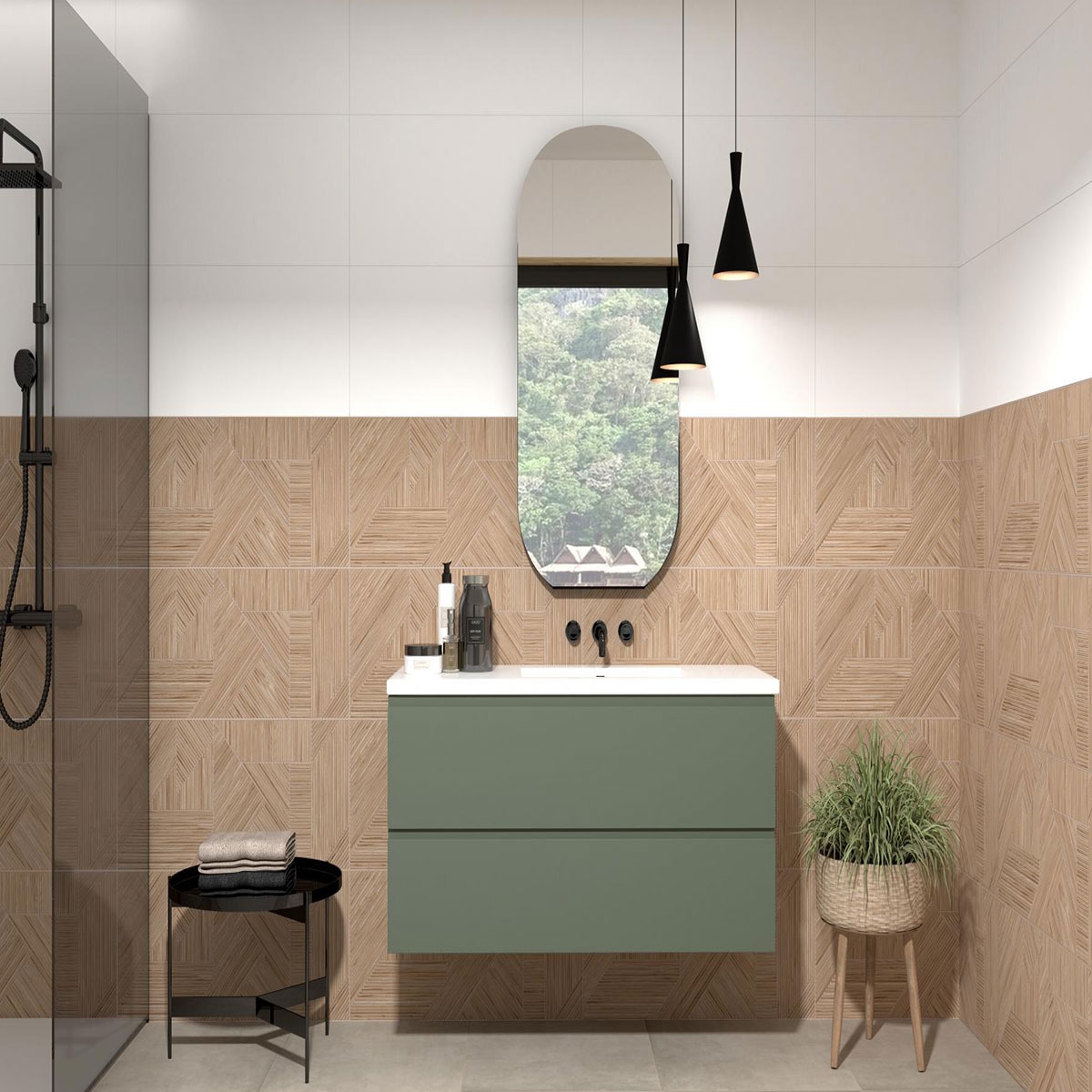 Interior with AT Incontro Wood cladding 36x80