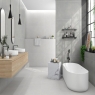 Bathroom with AT. Blaze Argent 60.8x60.8