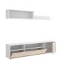 Ness Branco + Natural Low TV Móveis 47x155x43 -2