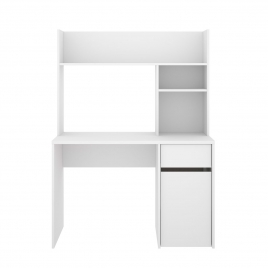 Bali Desk Table 1caj+1p with Loft White 152.2x110.3x50.2