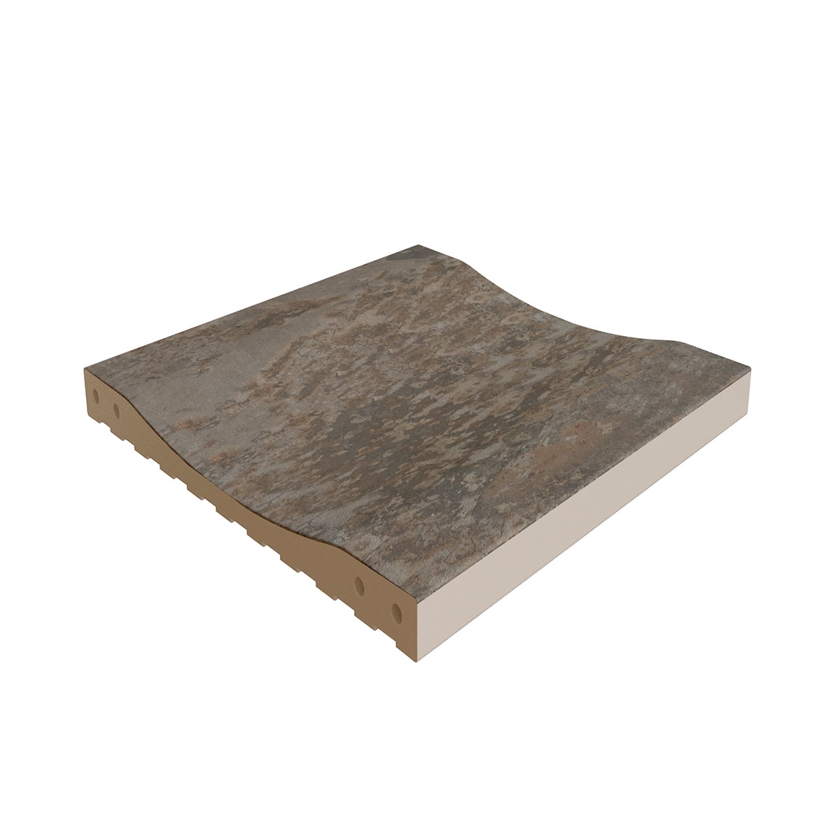 Canaleta 204 Pietro Dark 24,4x24,4x2,4 (Caja 1 pieza)