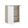 Rox Low Cabinet 2 doors Natural/B. Gloss 96x79x40 -2