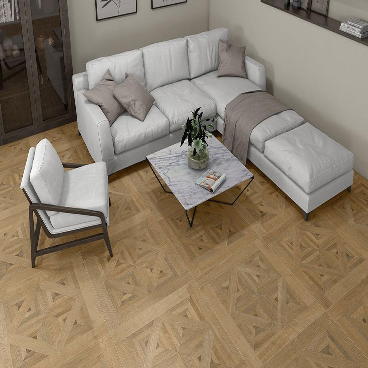 Innenraum mit Gehweg, Oldmanor Es. Klassischer 90x90n