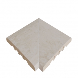 Rejilla Flex 245EF Pietro White 26,6x26,6x2,2 (Caja 4 piezas)