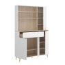 Wok Auxiliary Furniture White / Natural - 3