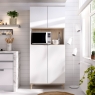 Environnement avec Wok Mobilier d’Appoint Blanc/Naturel - 2