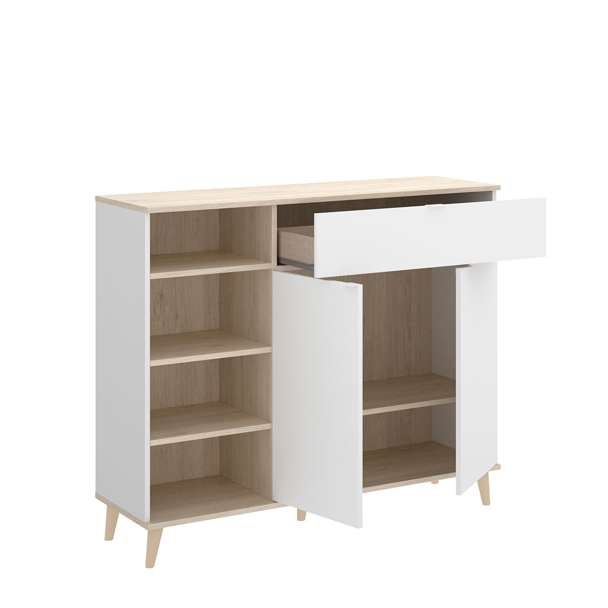 Mobiliário Auxiliar Wok Branco Natural - 3