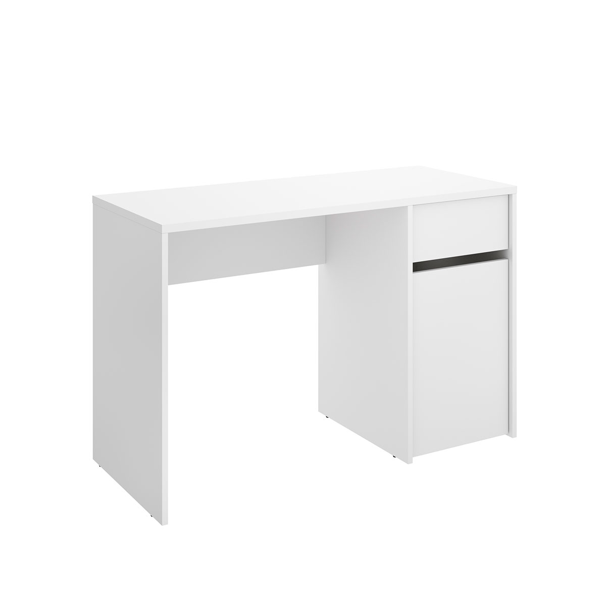 Bali Schreibtischtisch 1caj+1p Weiß 74,2x110,3x50,2