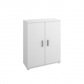 Fit 2 Doors White Low Cabinet