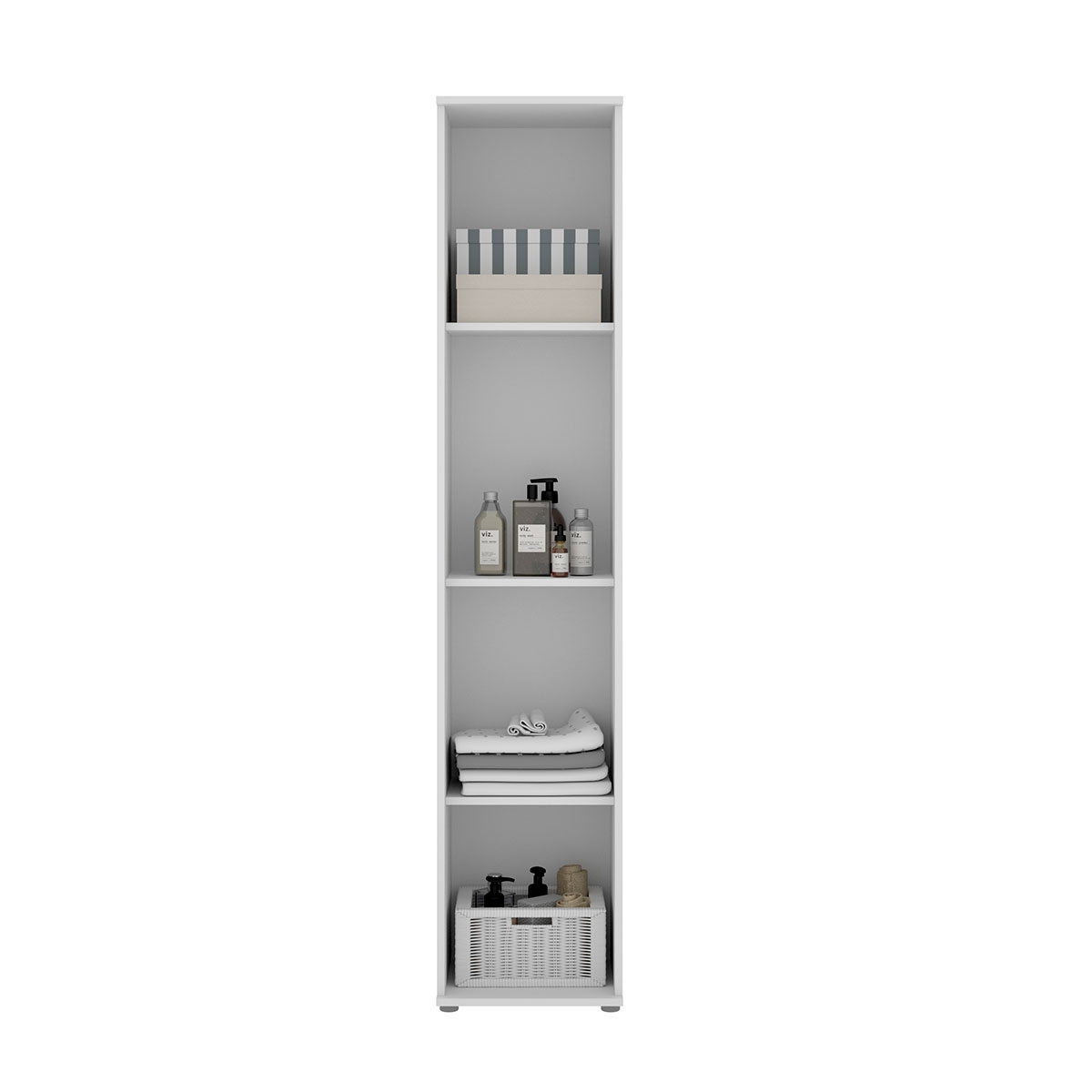 Multipurpose Fit 1 Door White Cabinet - 2