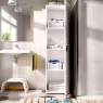 Environnement avec Multipurpose Fit 1 porte Armoire blanche