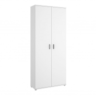 Multipurpose Fit 2 portas Vassoura Closet Branco