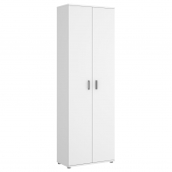 Multipurpose Fit Kleiderschrank 2 Türen + 3 Weiße Regale