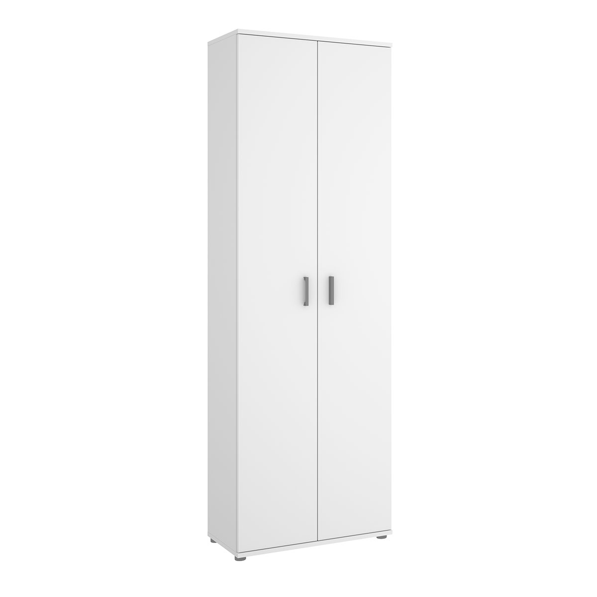 Armario Multiusos Fit 6 Estantes + 2 Puertas Blanco