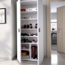 Environment with Multipurpose Fit Cabinet 6 Shelves + 2 Doors White