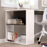 Environment with Teo Desk with Shelf and 1 Drawer White/Graphite 74x115x50 -2