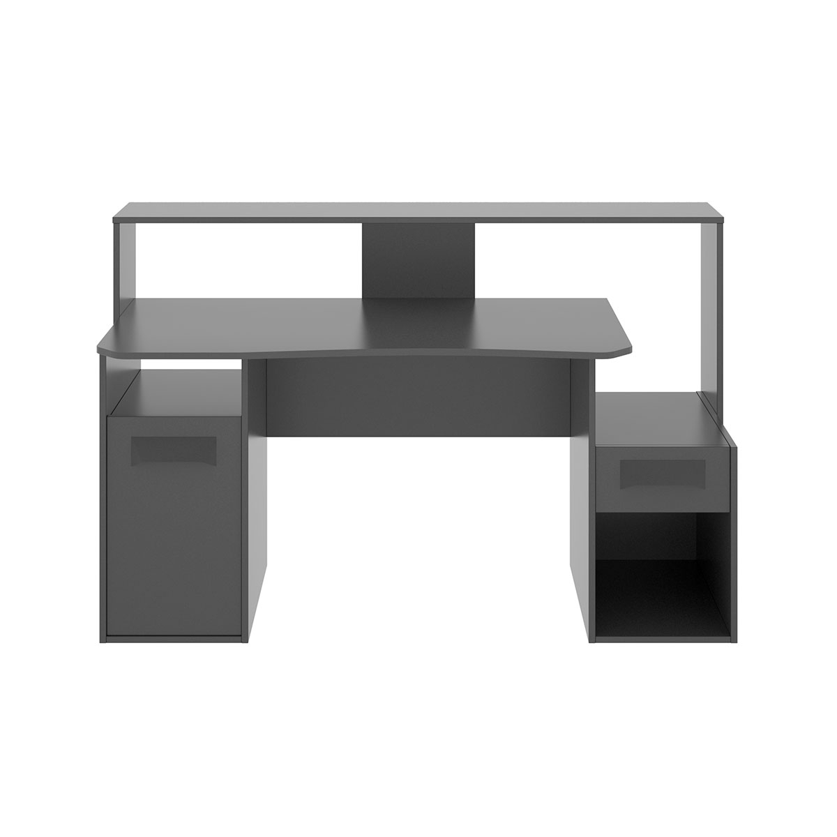 Escritorio Gaming Fosk Grafito 85-98x154x62-69