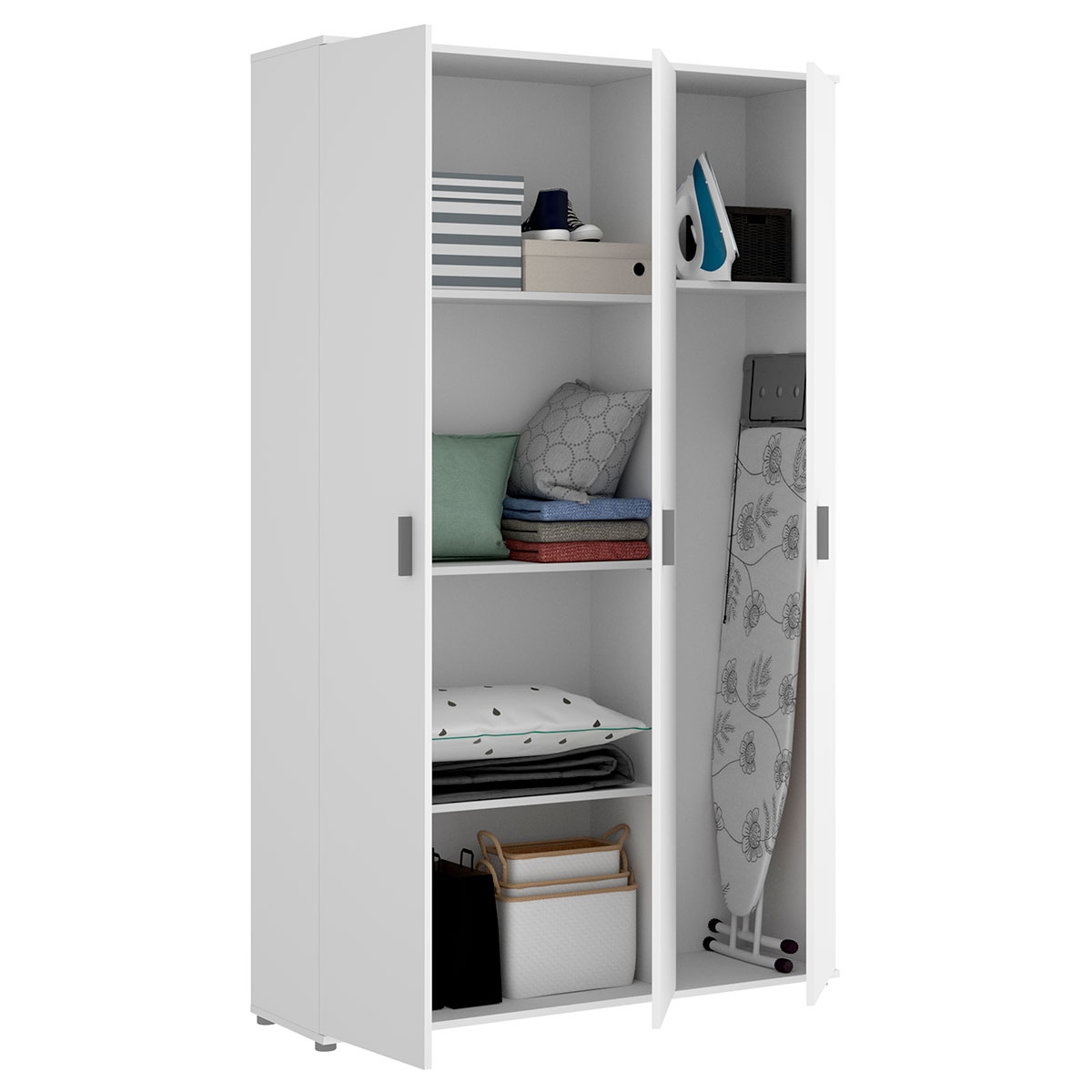 Armario Multiusos Fit 3 Puertas Blanco - 2