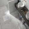 Bathroom with flooring AT Rimini White 45x45
