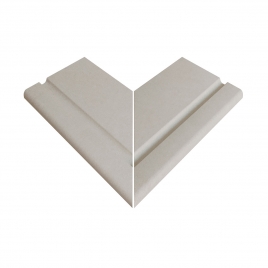 Foto de Esquina Exterior 665 Mistery White 62,6x62,6x2,6 (Precio por pieza)