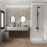 Baño con revestimiento Tripoli Snow 40x120
